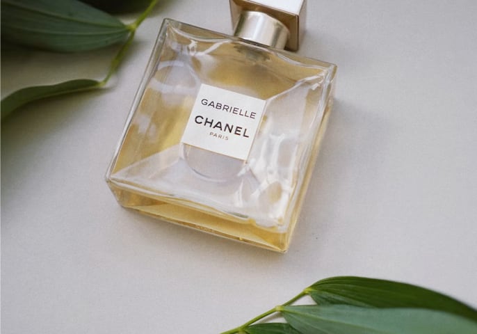 A photo of Gabrielle Perfume and its description